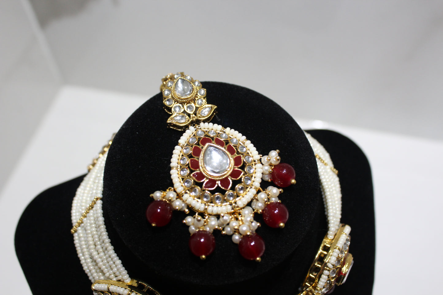 Noor Set - Maroon Red
