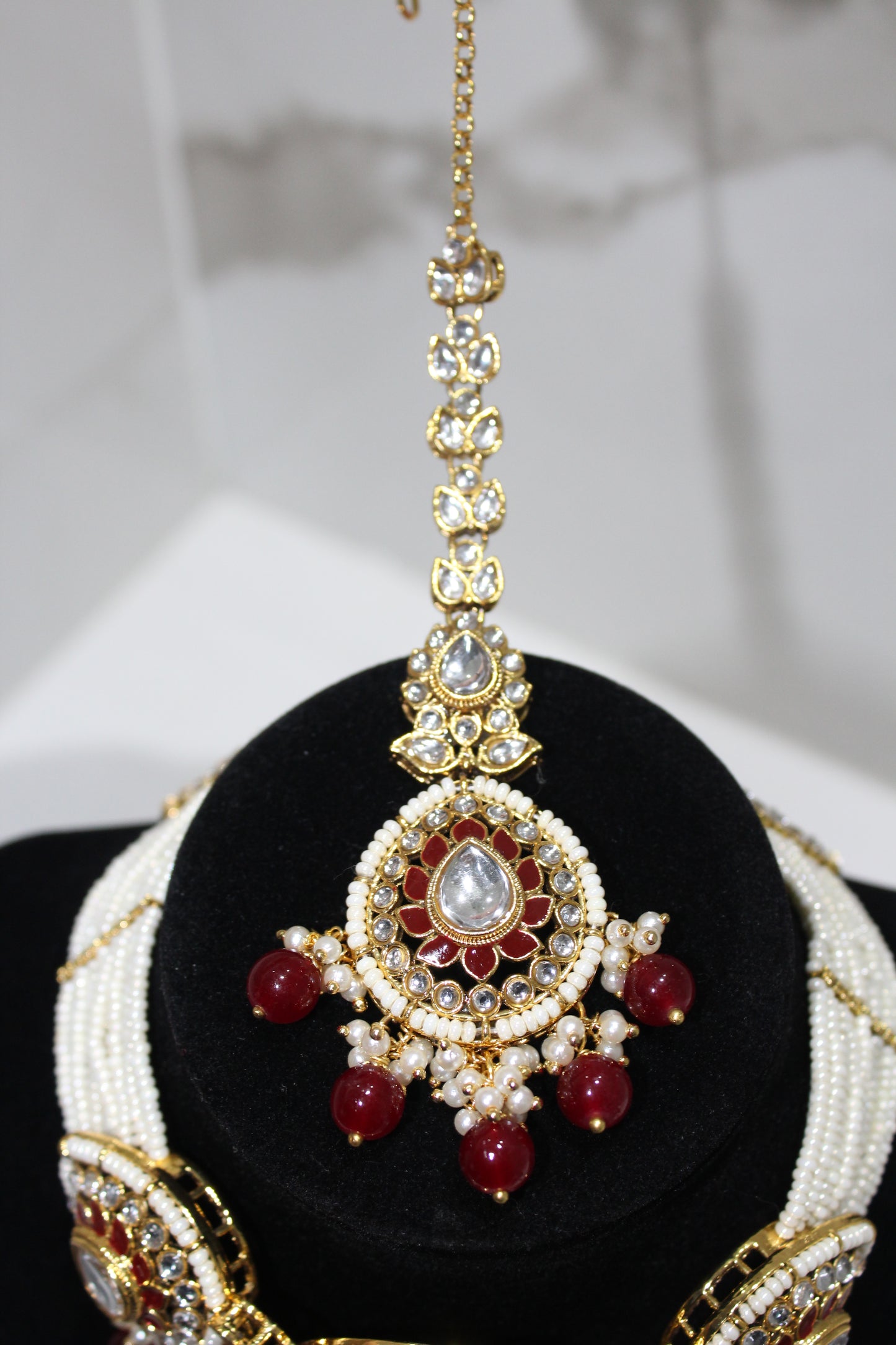Noor Set - Maroon Red