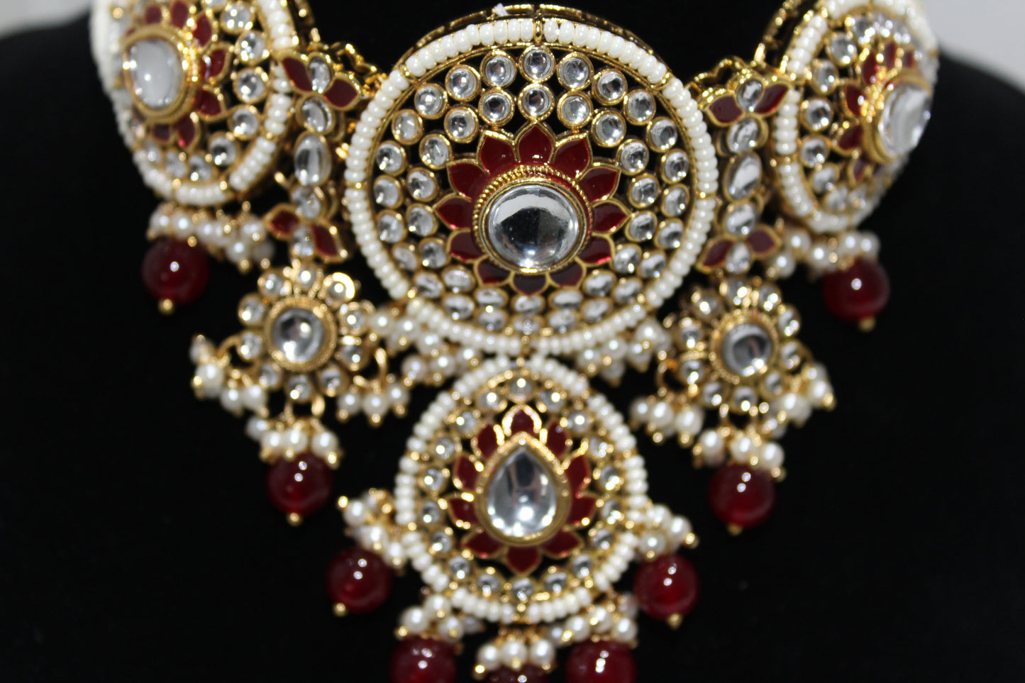 Noor Set - Maroon Red