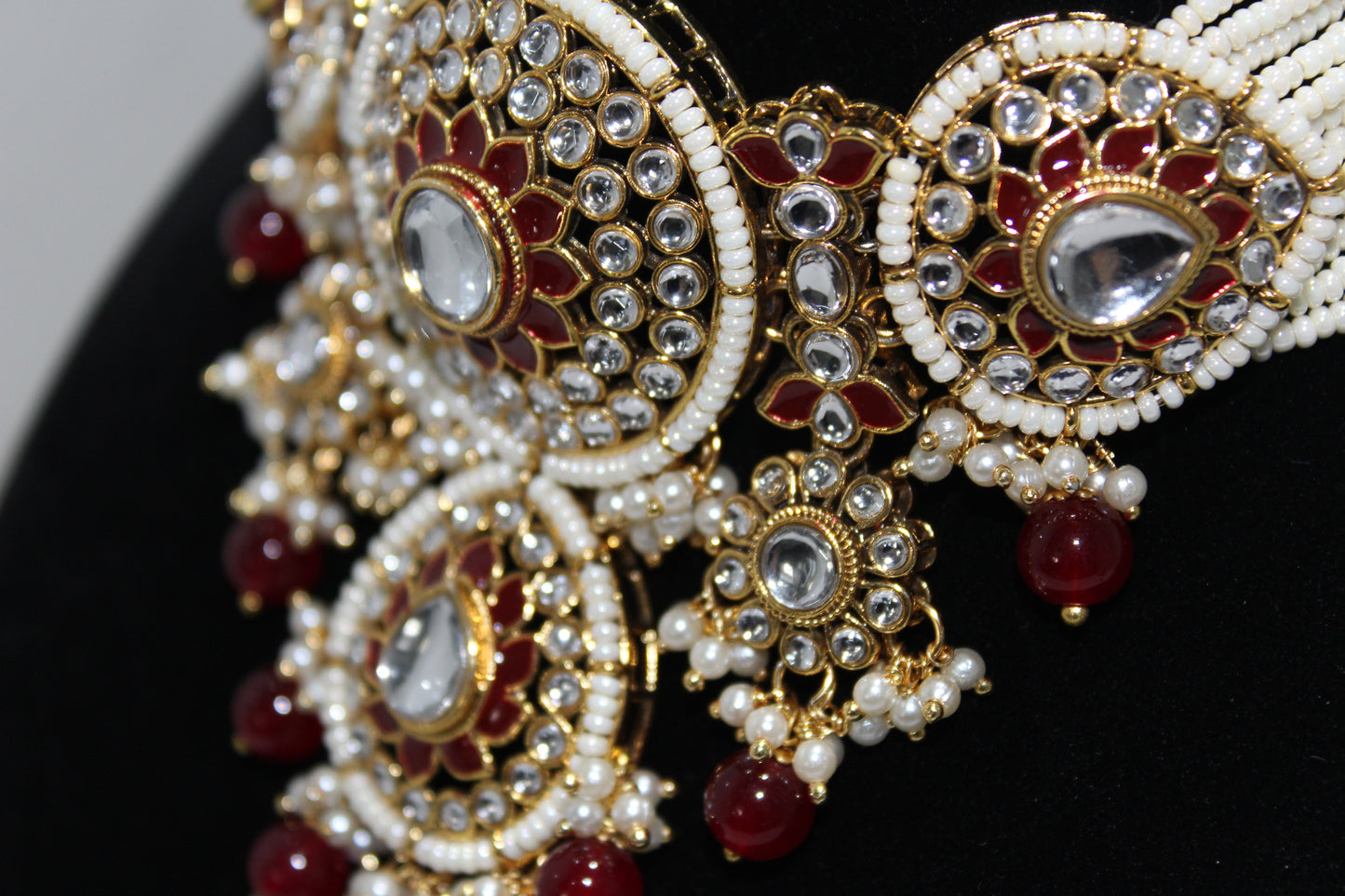 Noor Set - Maroon Red