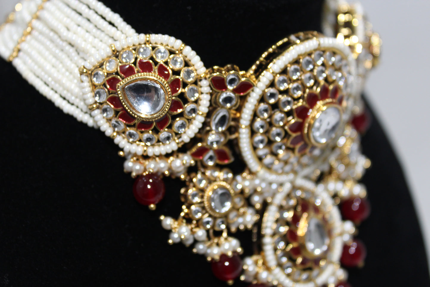 Noor Set - Maroon Red