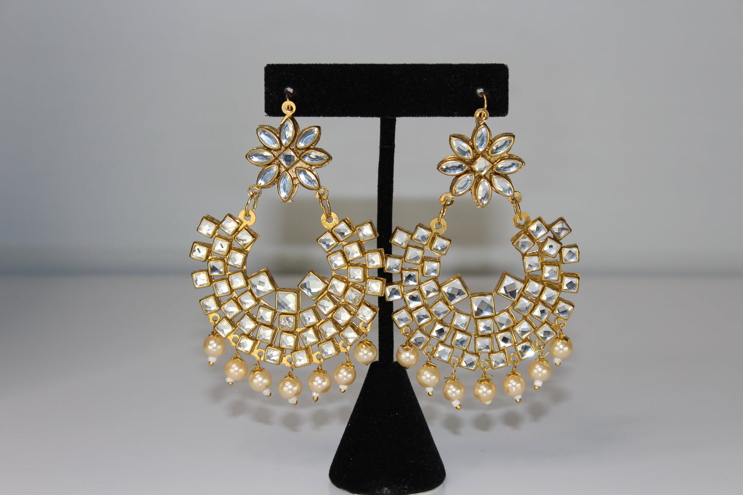 Floral Fantasy Pachi Kundan Choker Set - Gold
