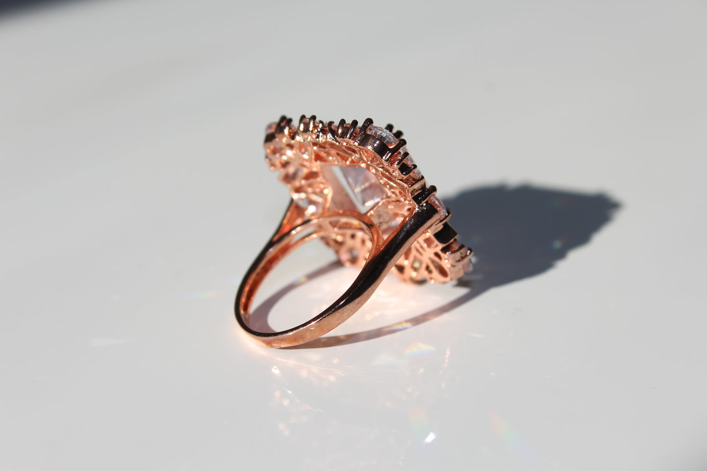 Blushing Beauty American Diamond Ring