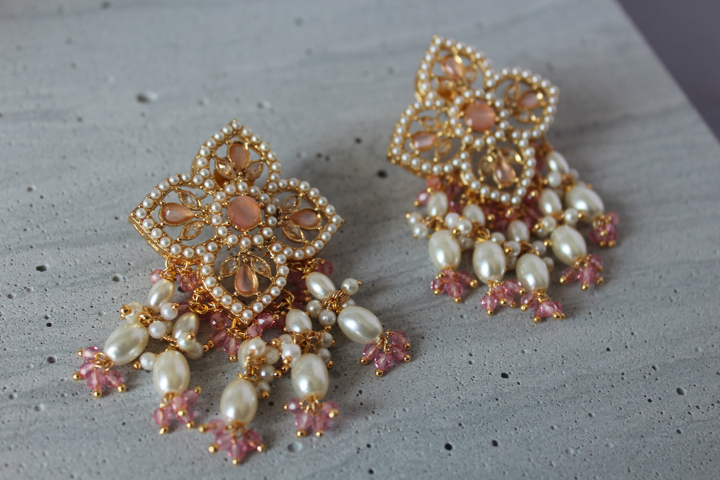 Pearl Harmony Long Necklace Set