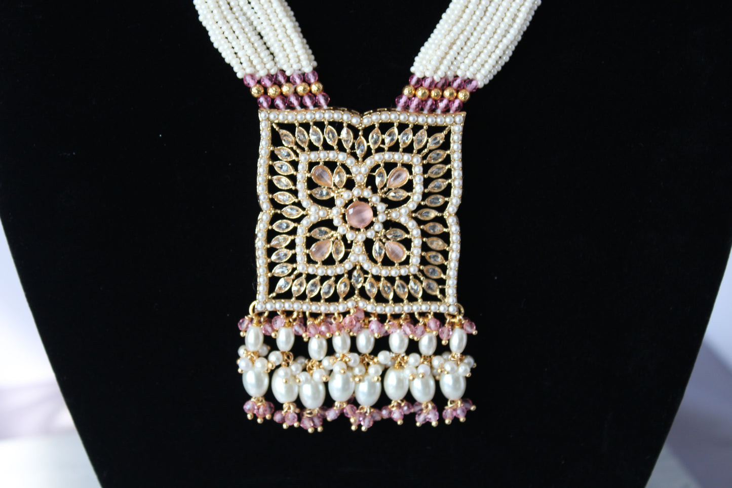 Pearl Harmony Long Necklace Set