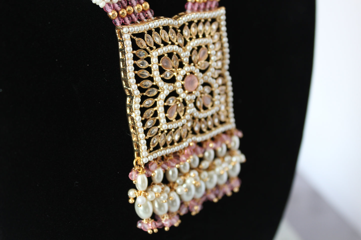 Pearl Harmony Long Necklace Set