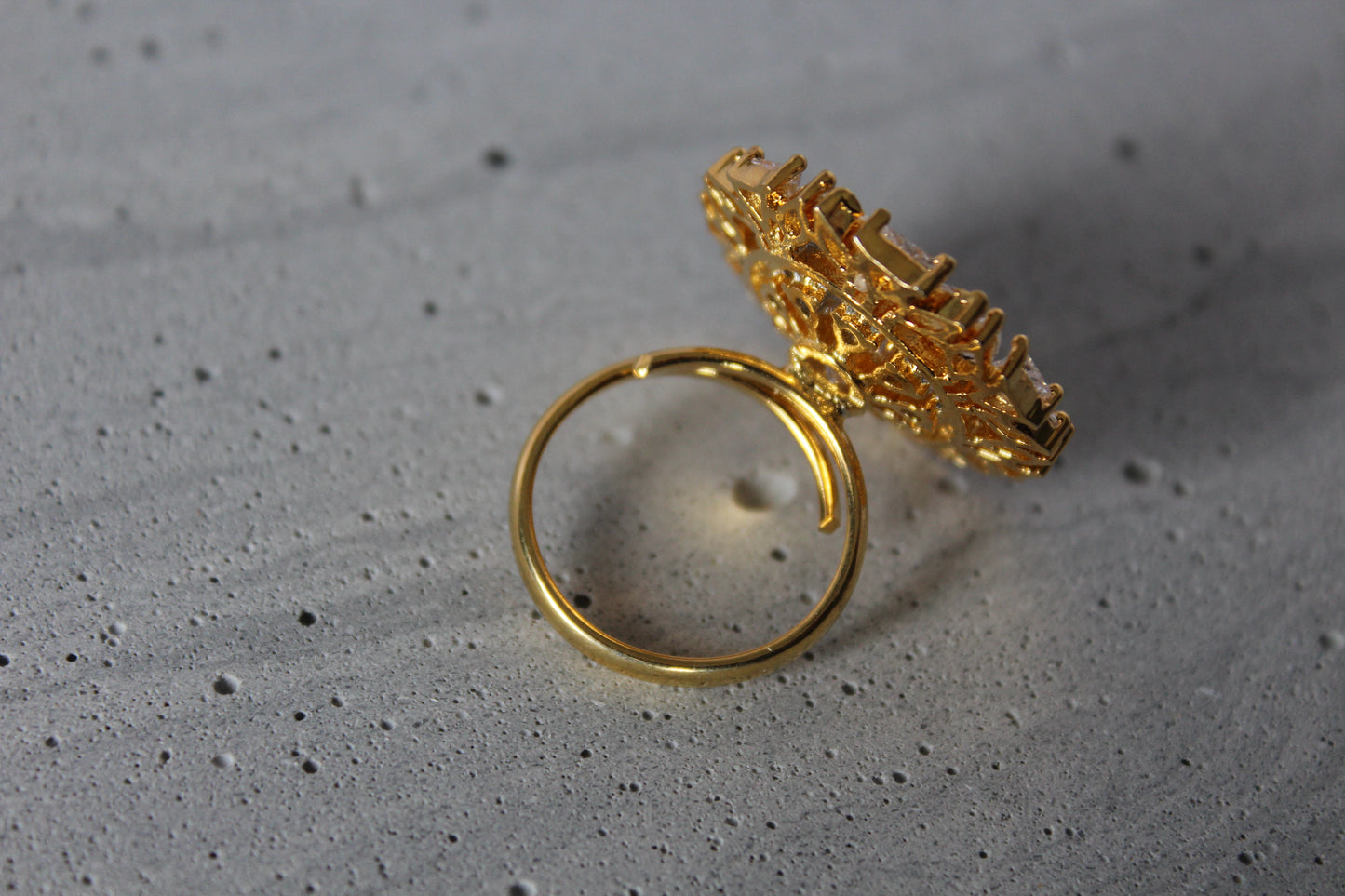 Sunburst Royale American Diamond Ring