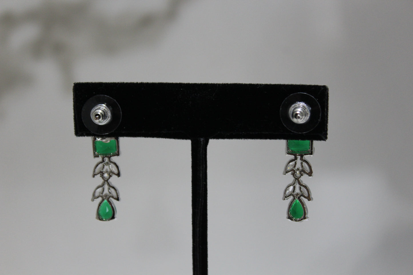 Lumina Royale American Diamond Set - Emerald Green