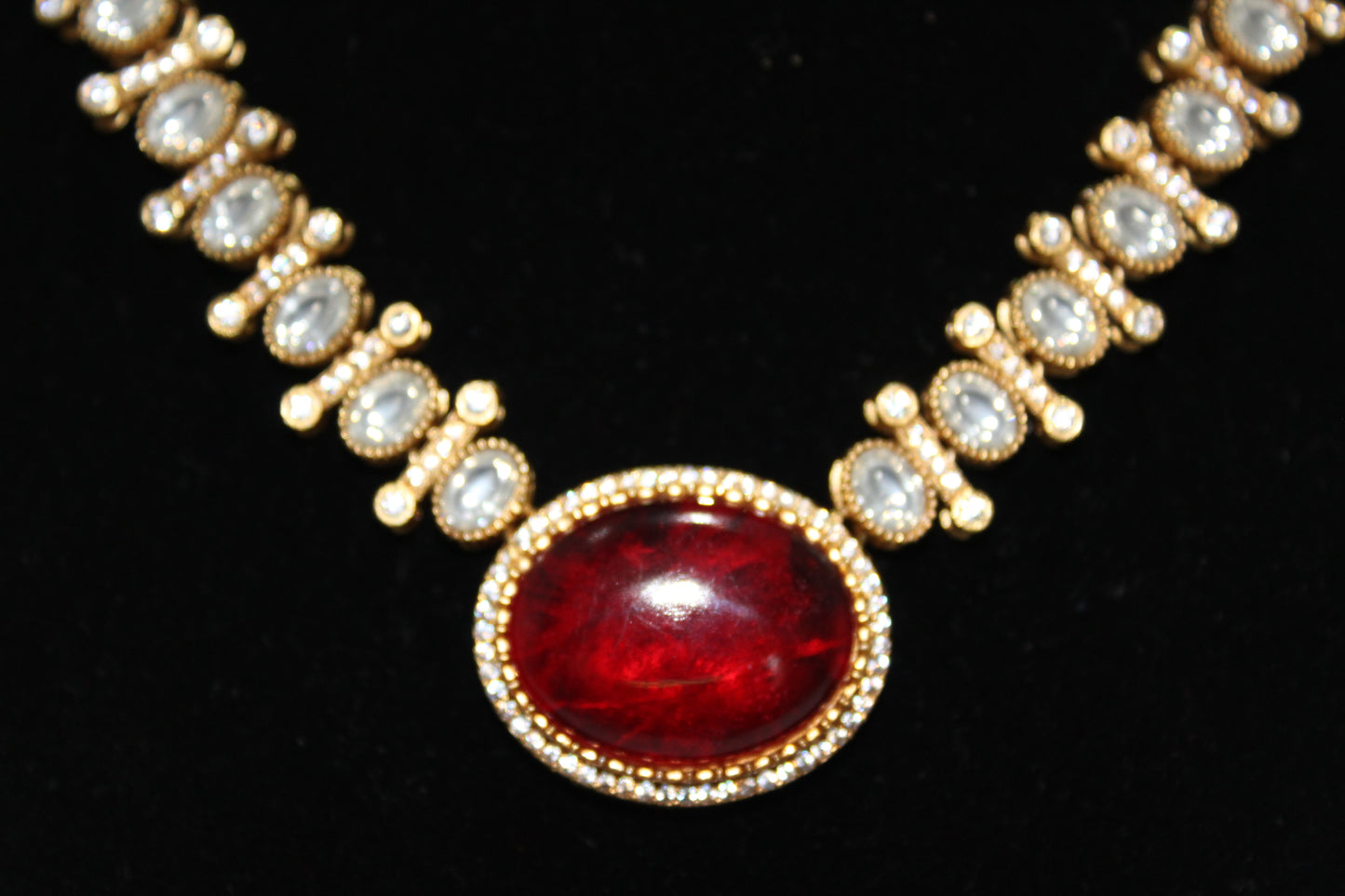 Scarlet Moissanite Polki Set