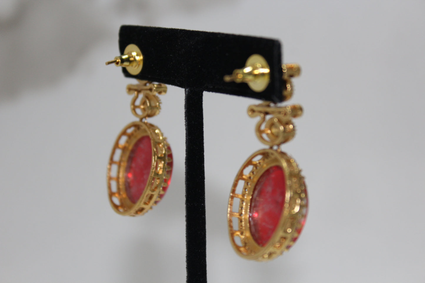 Scarlet Moissanite Polki Set