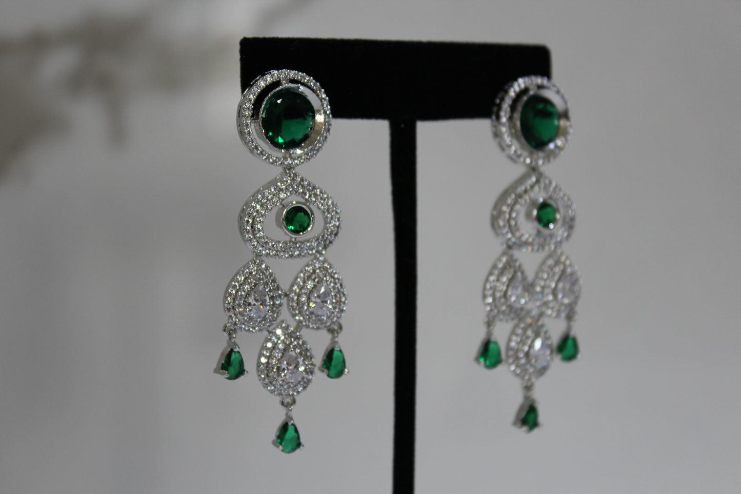 Emerald Allure American Diamond Set