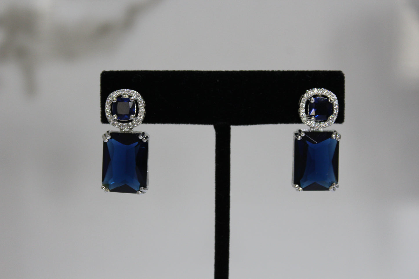 Eternal Grace American Diamond Set - Navy Blue