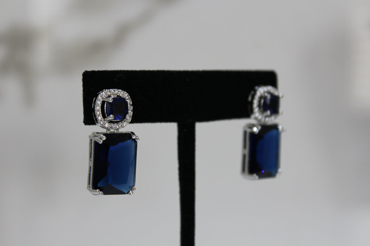 Eternal Grace American Diamond Set - Navy Blue