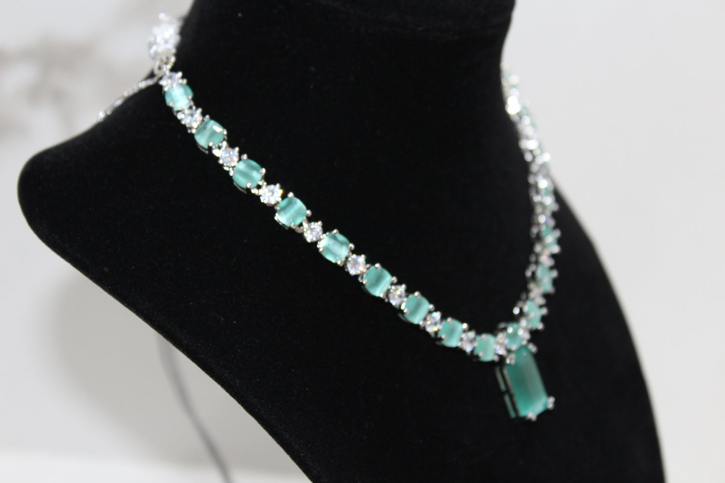 Eternal Grace American Diamond Set - Mint Green