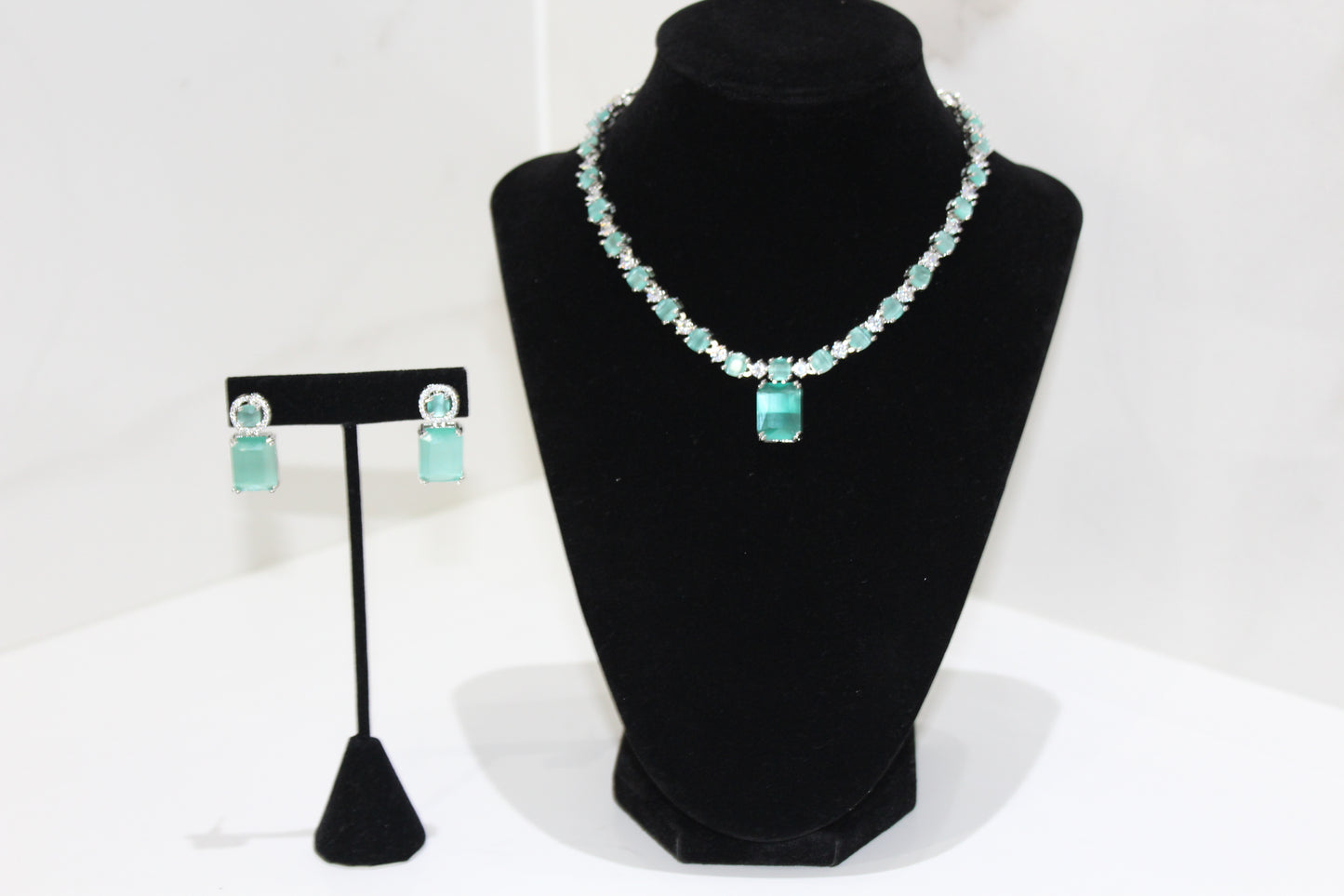 Eternal Grace American Diamond Set - Mint Green