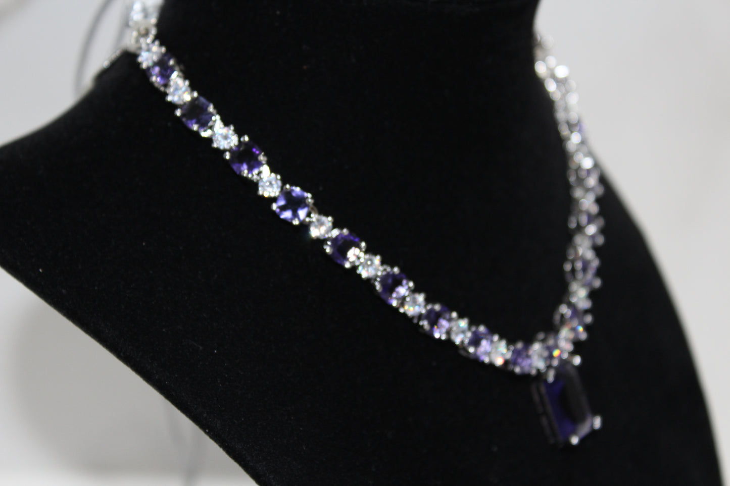 Eternal Grace American Diamond Set - Indigo Purple