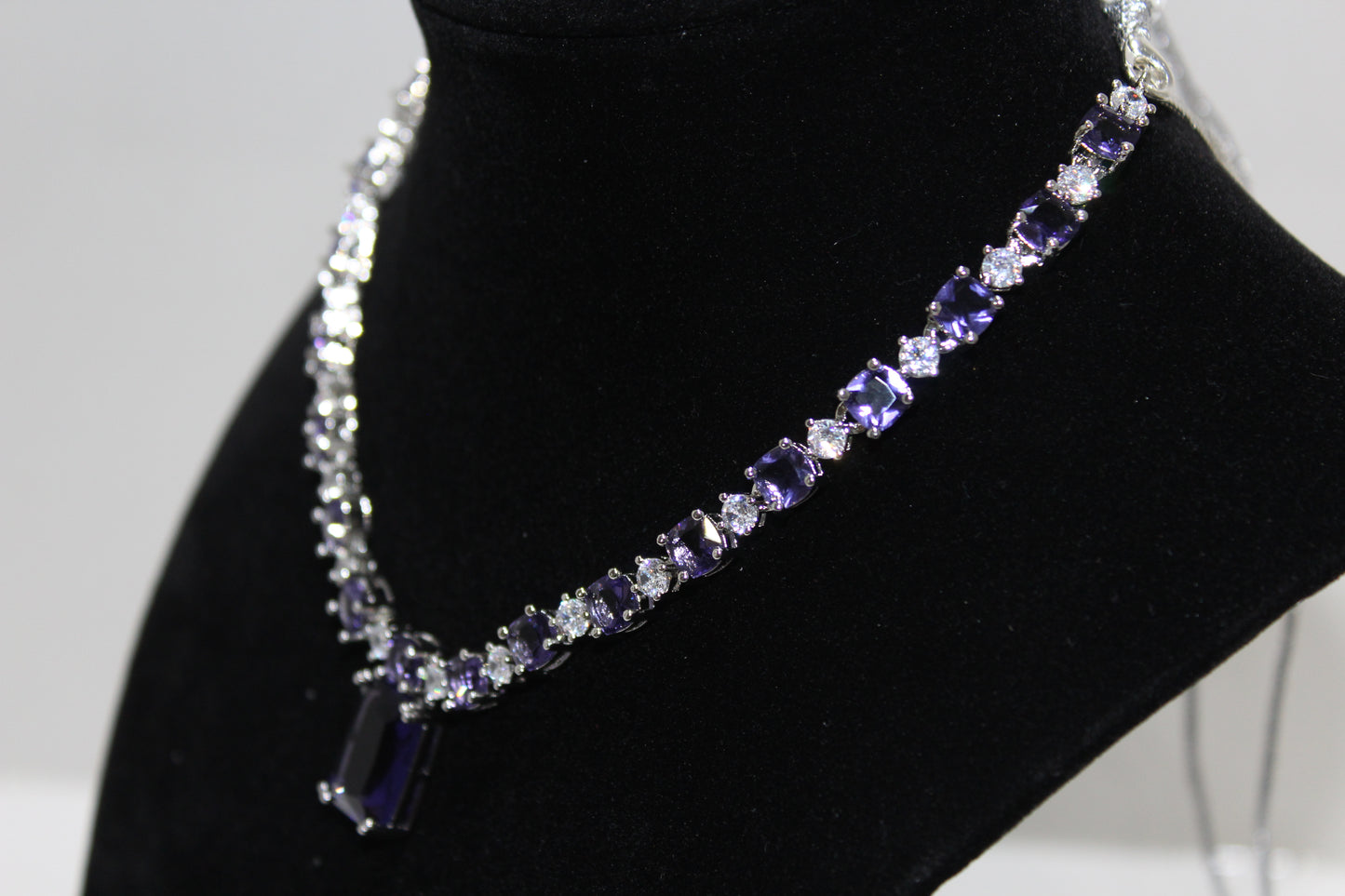 Eternal Grace American Diamond Set - Indigo Purple