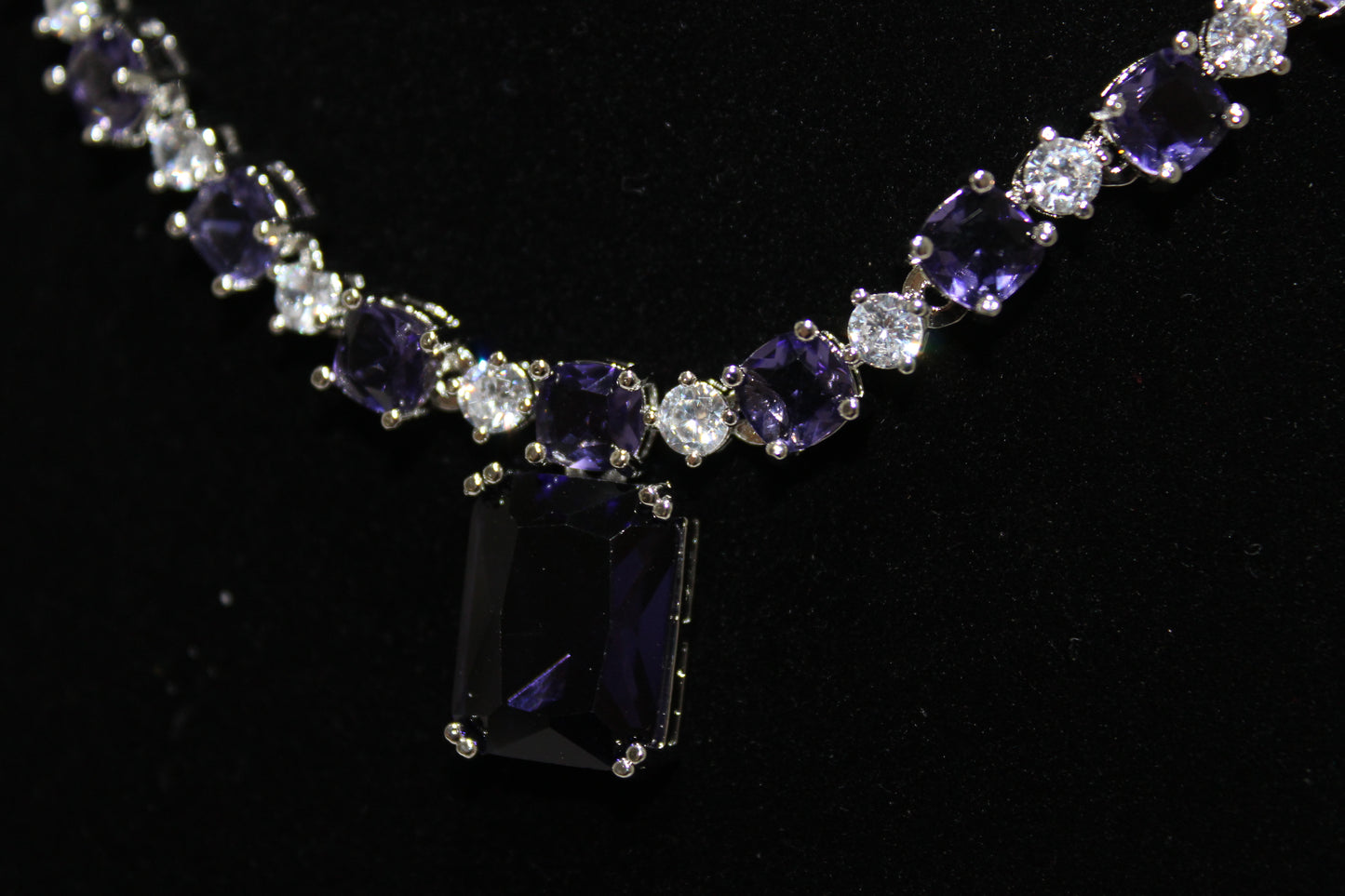 Eternal Grace American Diamond Set - Indigo Purple