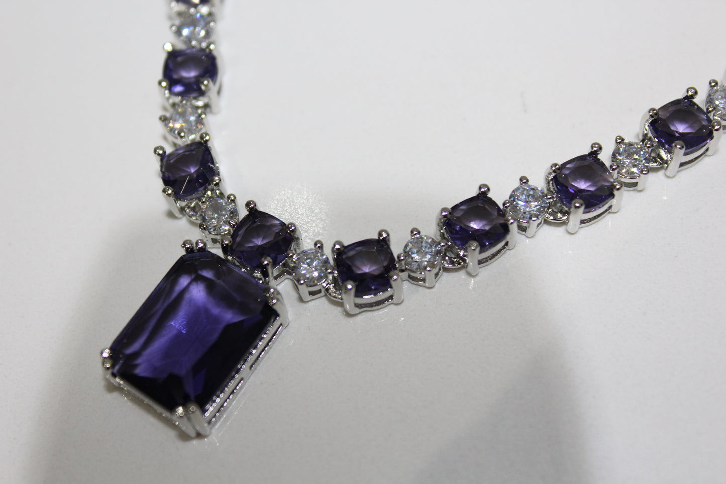 Eternal Grace American Diamond Set - Indigo Purple