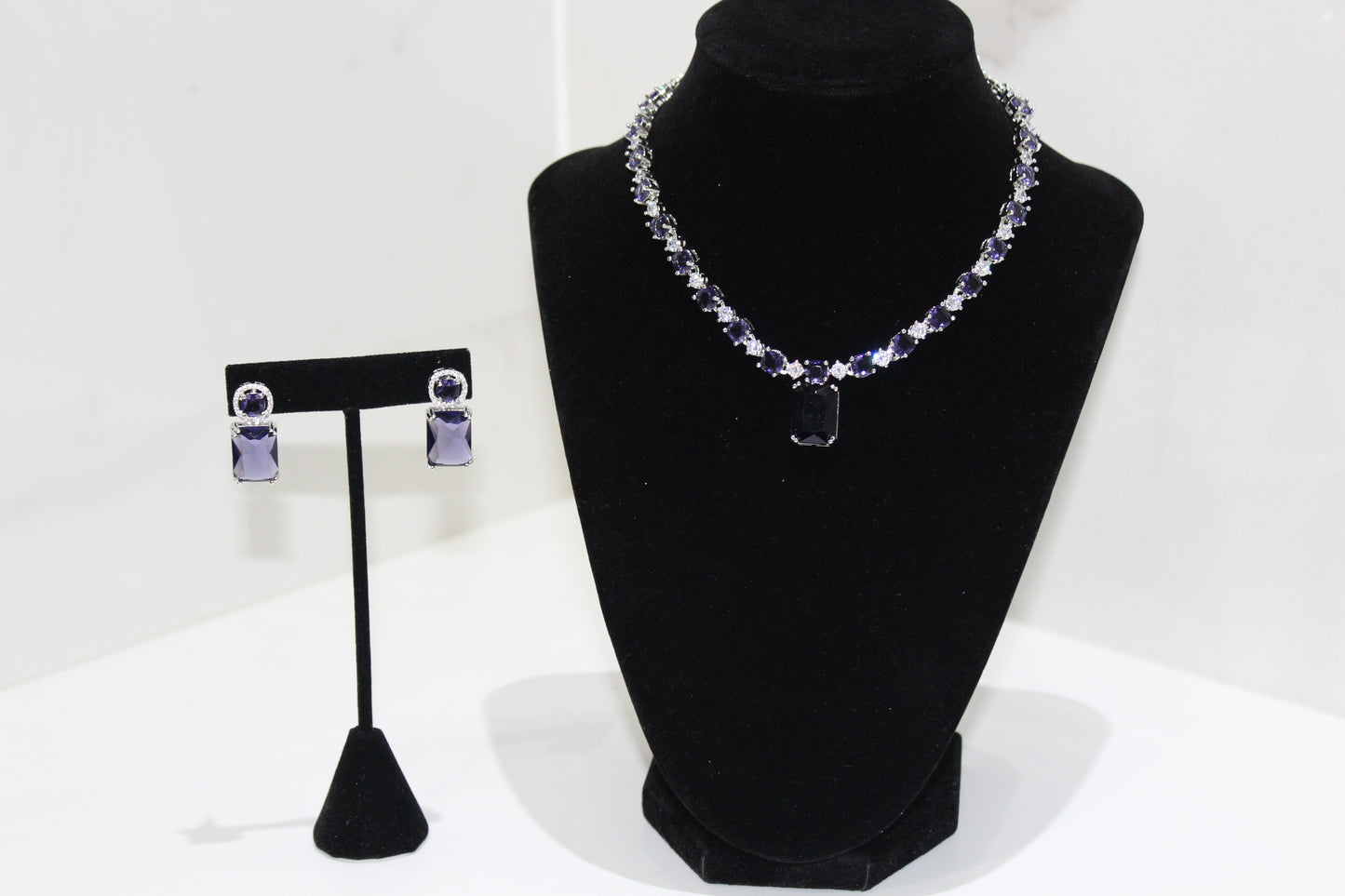 Eternal Grace American Diamond Set - Indigo Purple