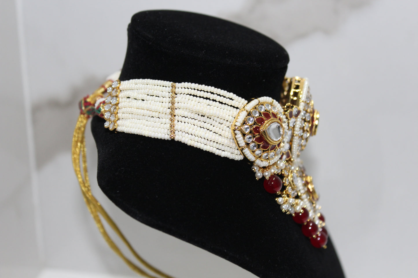 Noor Set - Maroon Red