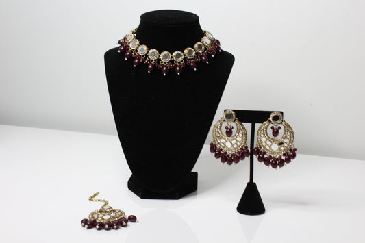 Reflective Serenity Set - Maroon