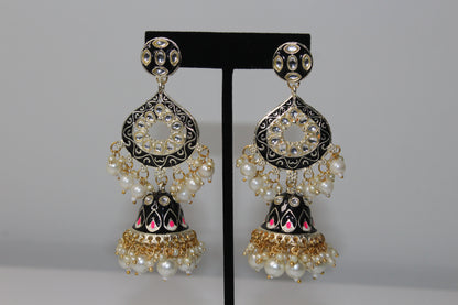 Meenakari Mosaic Earrings