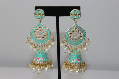 Meenakari Mosaic Earrings