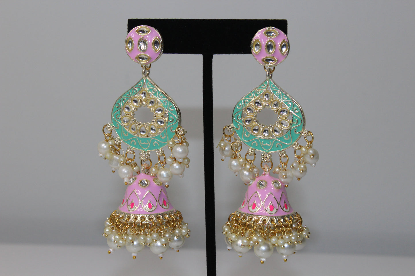 Meenakari Mosaic Earrings