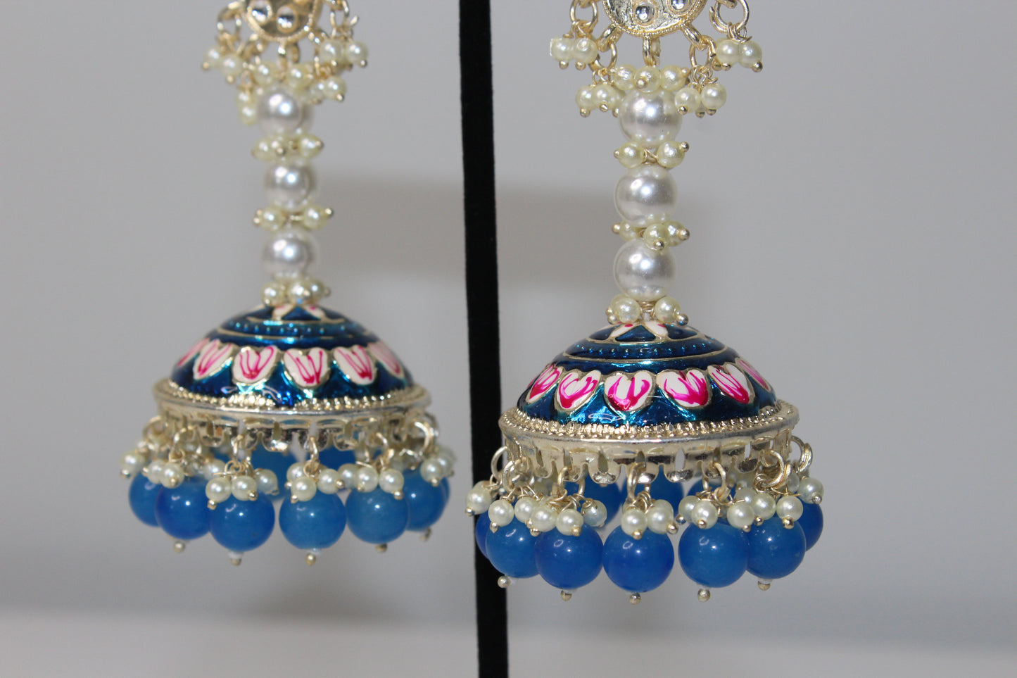 Peacock Mirage Meenakari Earrings