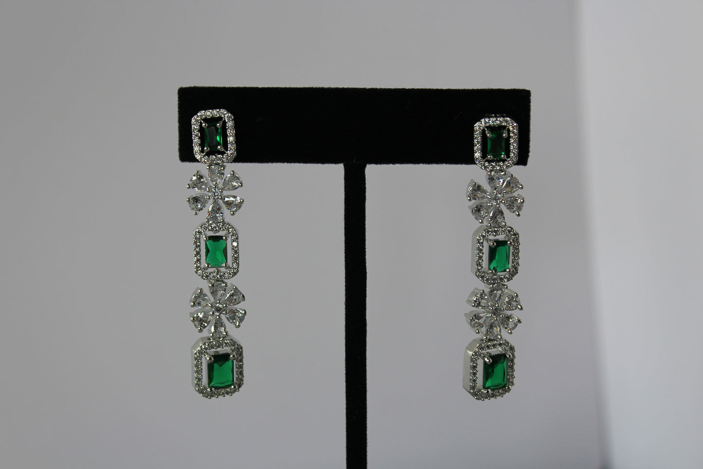 Emerald Euphoria American Diamond Set