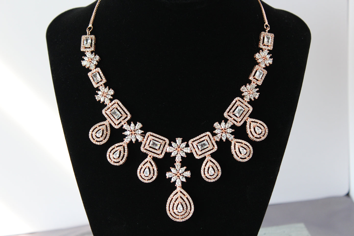 Rose Sitara American Diamond Set