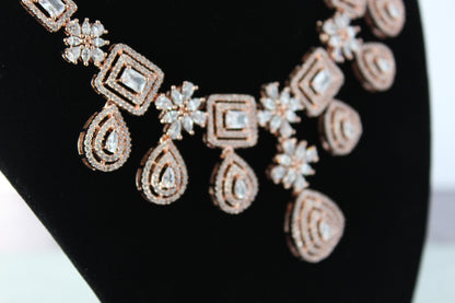 Rose Sitara American Diamond Set