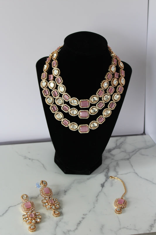 Layered Luxe Set - Pink