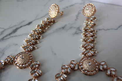 Rose Gold Radiance Meenakari 8-Piece Bridal Set