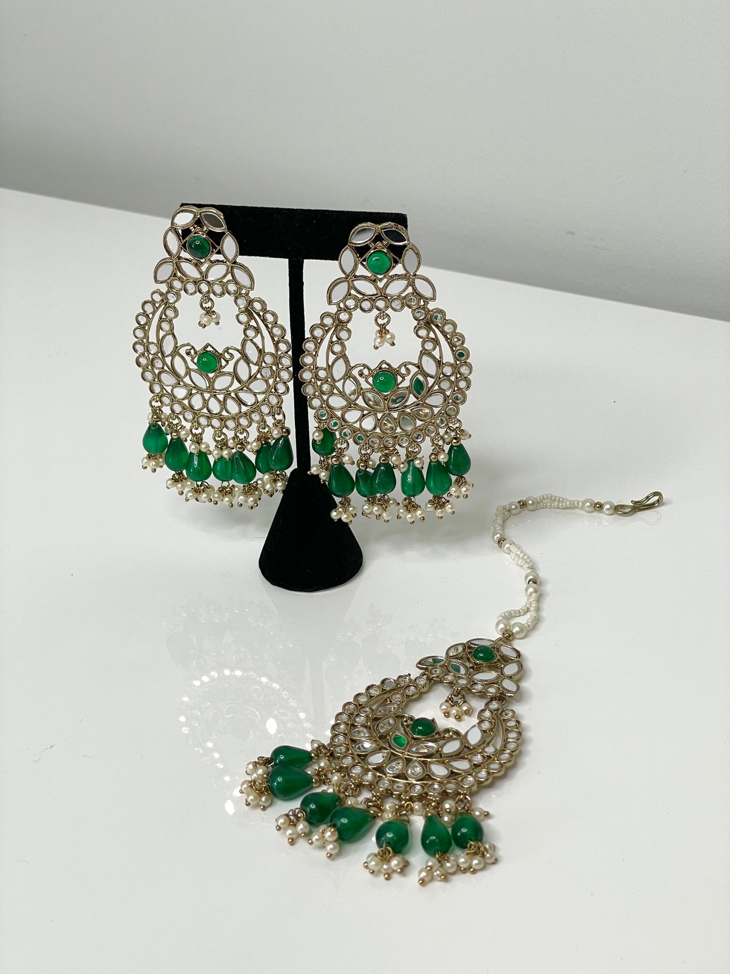 Mirror Mirage Earring and Tikka Set