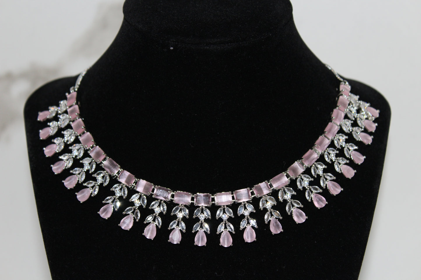 Lumina Royale American Diamond Set - Pink