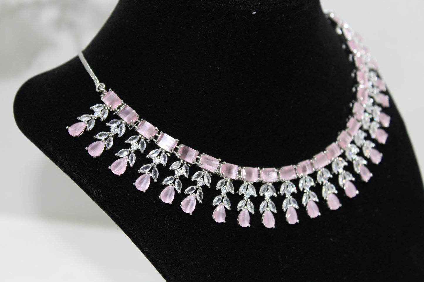 Lumina Royale American Diamond Set - Pink