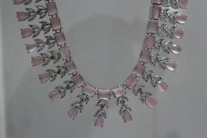 Lumina Royale American Diamond Set - Pink