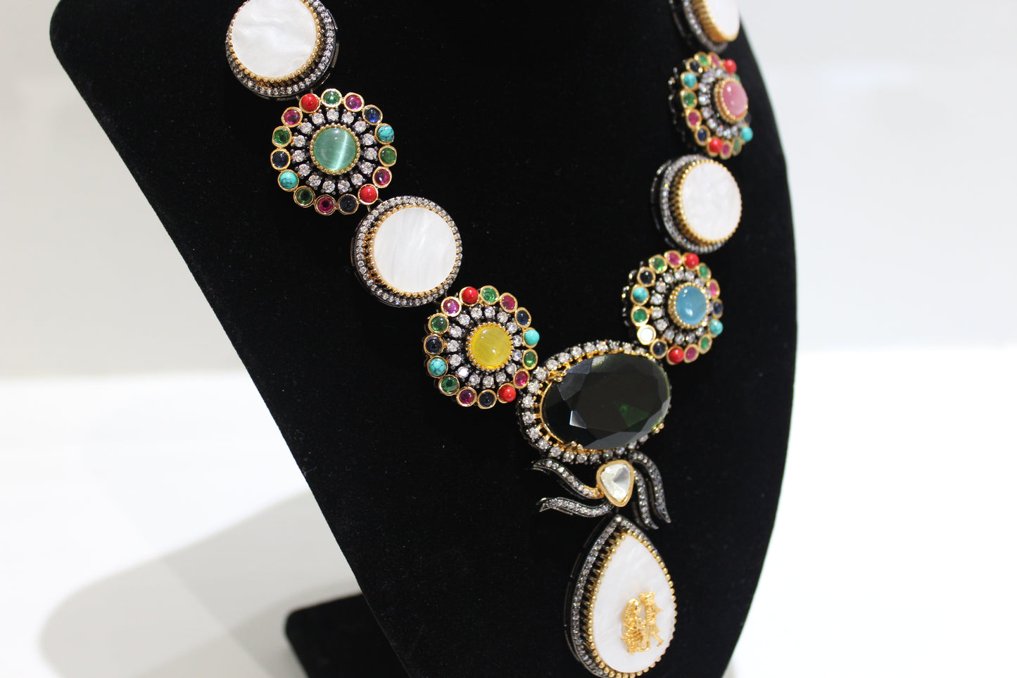 Royal Patiala Necklace Set - Multicolor