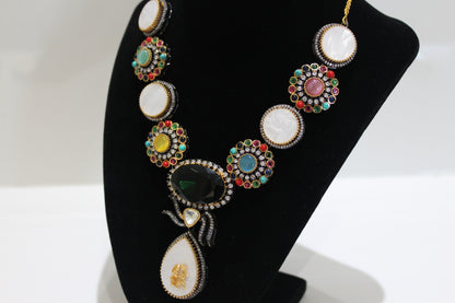 Royal Patiala Necklace Set - Multicolor