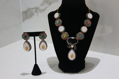 Royal Patiala Necklace Set - Multicolor