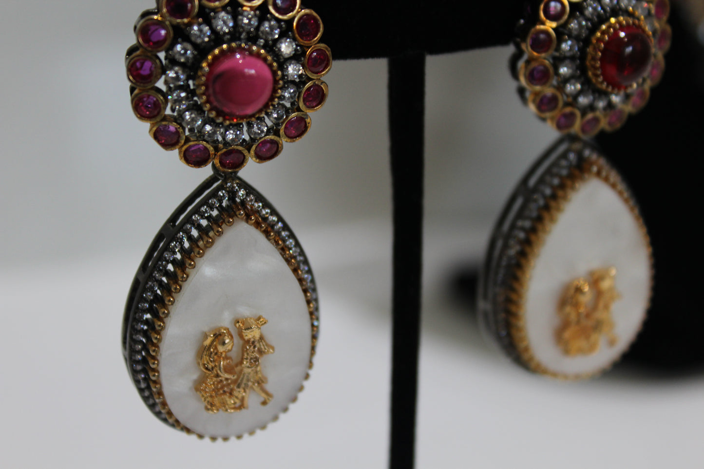 Royal Patiala Necklace Set - Ruby