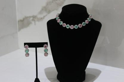 Elysian Gemstone Harmony Set - Mint and Pink