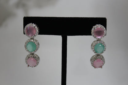 Elysian Gemstone Harmony Set - Mint and Pink