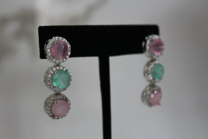 Elysian Gemstone Harmony Set - Mint and Pink