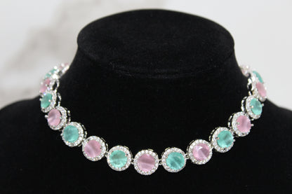 Elysian Gemstone Harmony Set - Mint and Pink