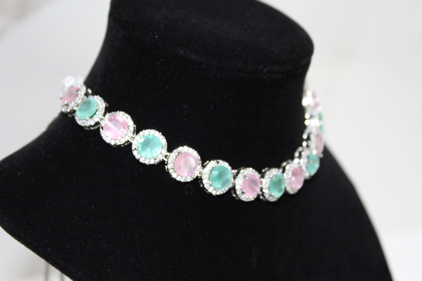 Elysian Gemstone Harmony Set - Mint and Pink