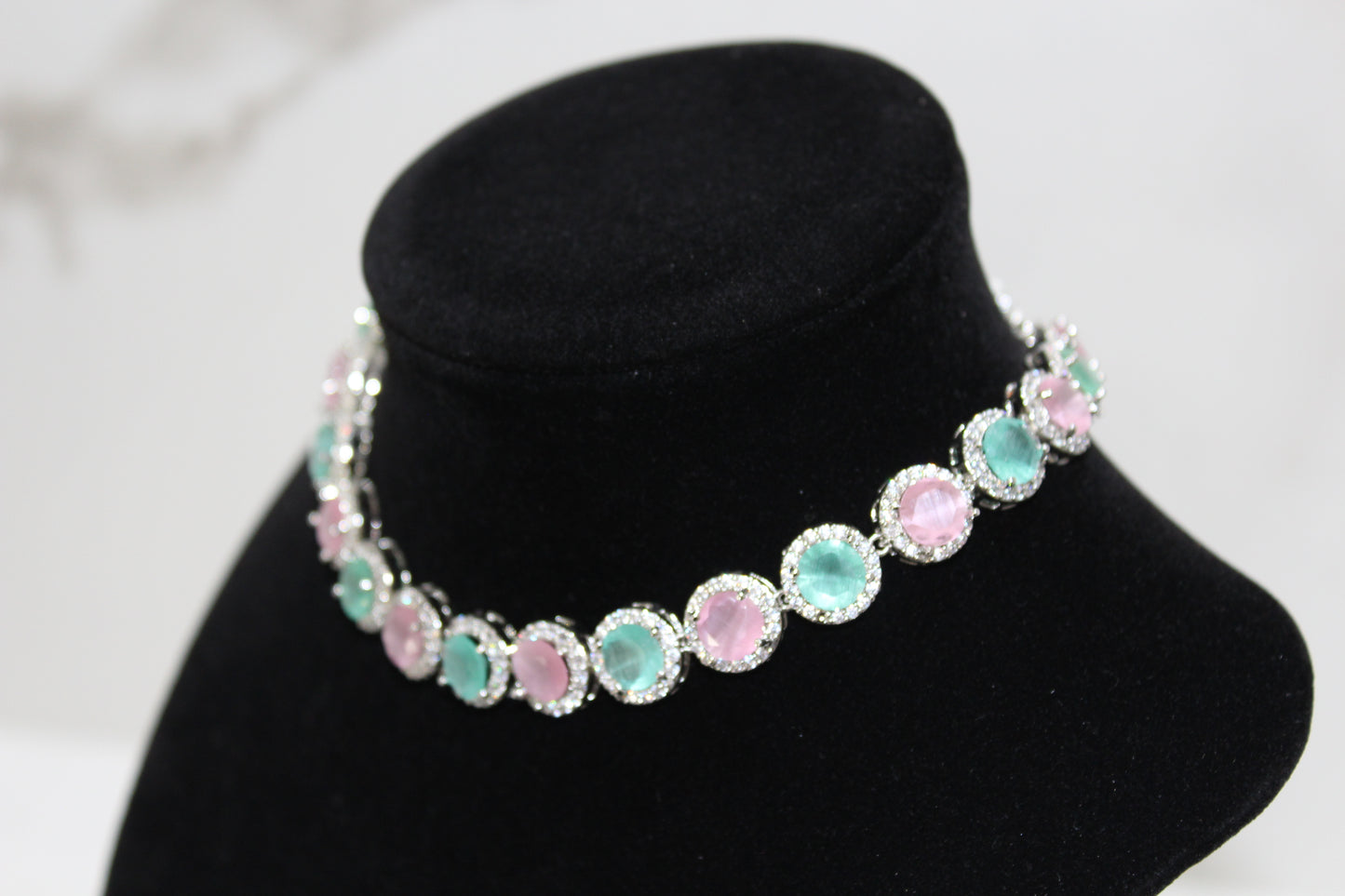 Elysian Gemstone Harmony Set - Mint and Pink