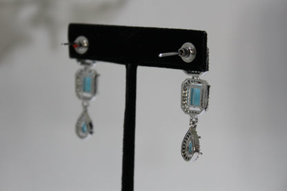 Icy Blue American Diamond Set